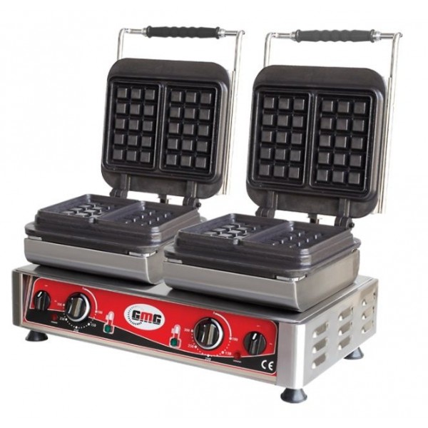 Waffle Makinası Kare Çiftli Değişebilir P...